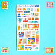 85x160mm stationery themed sticker sheet printed on a thin washi paper like material. This sticker sheet was created at this size so it would fit nicely into the sleeves of my A6 binder!

85x160mm
Not waterproof.
Do not place in areas of high wear (laptops, phone cases, water bottles, etc).
Stickers come packaged in a plastic sleeve.