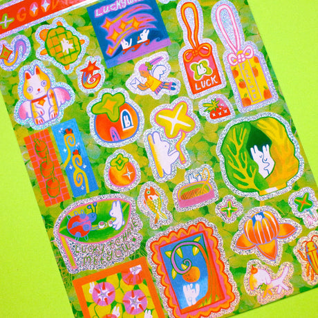A6 Sticker Sheet

Great for journaling and decorating!

Water resistant, not waterproof. Do not place in areas of high wear.&nbsp;