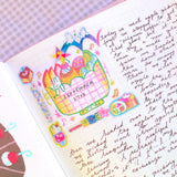 Odd Rabbits - My Little Dessert Memo Tape Roll

'My Little Dessert Memo' Memo Tape Roll, 7 designs total, 45mm x 5m.

Memo Tape has perforations to tear the mini memos easily. It has a strong adhesive backing and memos are printed on uncoated writable paper (not washi paper).&nbsp;