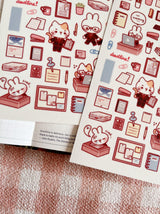 Cherry Rabbit Office Days Sticker Sheet