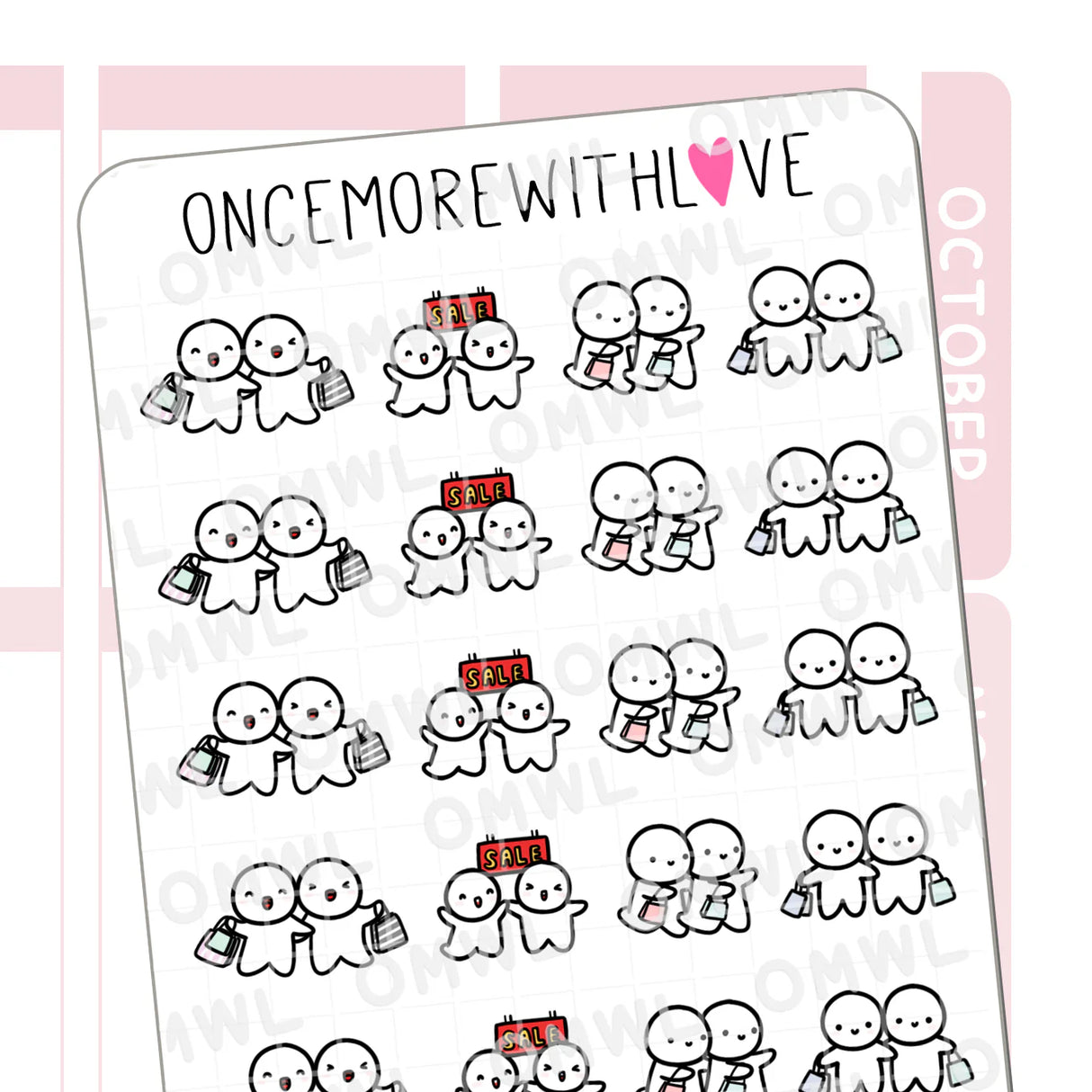 Once More With Love M1152 Shopping Together Sticker Sheet

I love shopping with loved ones because it's fun, and at the end of the day, anything that we do together is quality time spent!