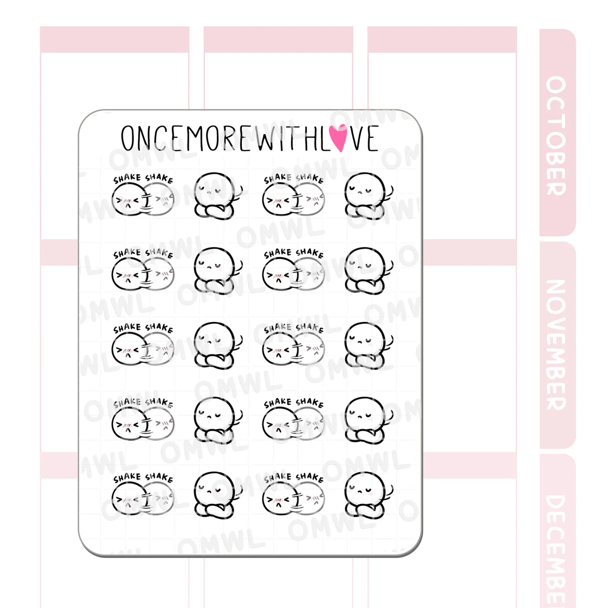 Once More With Love - M1487 Shake My Head Sticker Sheet

There are so many expressions that this sticker sheet can apply to! The possibilities are simply endless for this one!