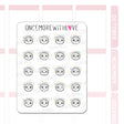 Once More With Love - M1518 Feeling Dizzy Sticker Sheet

Feeling faint or dizzy? These munchkins do too! I often feel dizzy when I stand up so this is a nice way to track when I get those dizzy episodes.