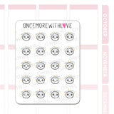 Once More With Love - M1518 Feeling Dizzy Sticker Sheet

Feeling faint or dizzy? These munchkins do too! I often feel dizzy when I stand up so this is a nice way to track when I get those dizzy episodes.