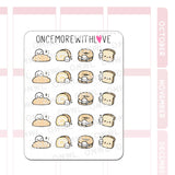 Once More With Love - M1520 Bread Lover Sticker Sheet

For the carb lovers! I can never say no to bread. My favourite are the ones from Chinese bakeries, they're soooo soft and fluffy!