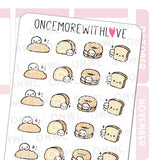 Once More With Love - M1520 Bread Lover Sticker Sheet

For the carb lovers! I can never say no to bread. My favourite are the ones from Chinese bakeries, they're soooo soft and fluffy!