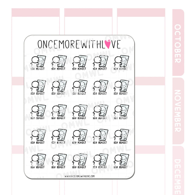 Once More With Love M870 Self Reflection Sticker Sheet

Time for a little self reflection... either literally or figuratively!