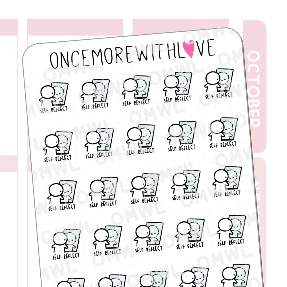 Once More With Love M870 Self Reflection Sticker Sheet

Time for a little self reflection... either literally or figuratively!
