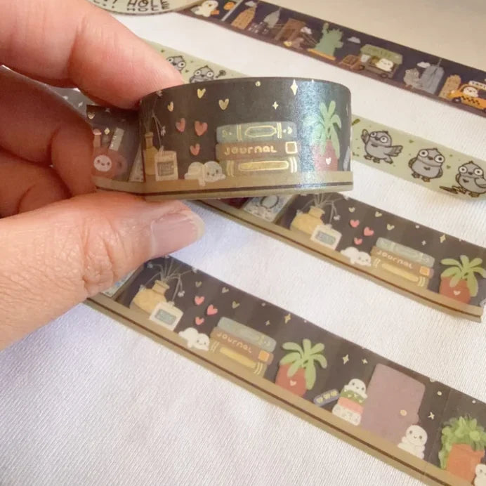 1 roll of exclusively designed washi tape by Once More With Love

These washi tapes are great for decorating your munchkin planner spreads or for creating cards, scrapbook pages, or journals :)