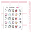 Once More With Love - M1263 Sea Creatures Sticker Sheet

Sea critter doodles to match the brand new Under the Sea themed kit!

SPECS:

Size - Each sheet is approximately 4.5x3.5 (regular size) inches.&nbsp;
Type - Designed for all planners, organizers, calendars, bullet journals, and traveler's notebooks&nbsp;
Material - Non-removable matte white adhesive paper&nbsp;
Design - All designs are original and created by Margaret Ying of OnceMoreWithLove.&nbsp;