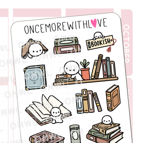 Once More With Love M1364 Bookish Large Deco Sticker