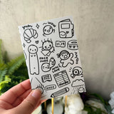 Once More With Love Reusable Sticker Book - Sketchbook Doodles