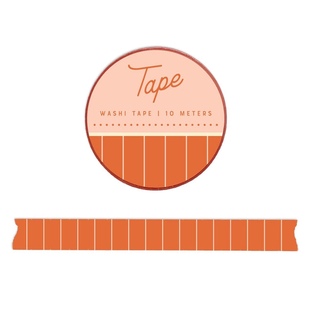 Keep your projects neat and stylish with our Lined Washi Tape. Featuring a clean, minimalist striped design, this tape is perfect for adding structure and elegance to planners, journals, and scrapbooks. Its versatile pattern complements any theme, while the gentle adhesive ensures easy application and removal, making it a must-have for any organized crafter.

Additional Details:
- 15 mm width
- 10 m length