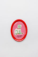 Ban.do Oval Trinket Tray - Cat Portrait