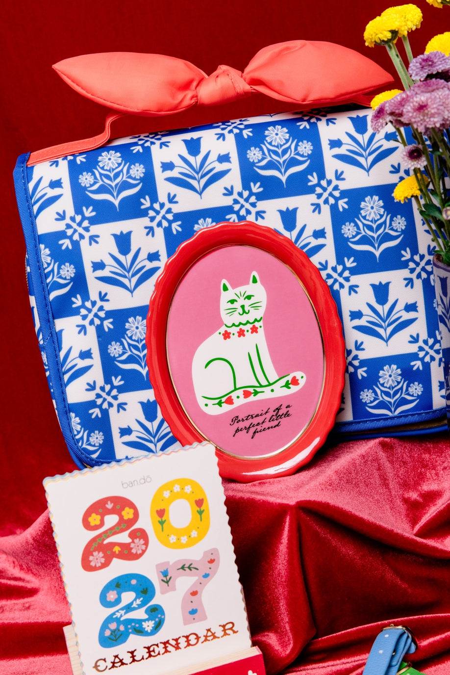 Ban.do Oval Trinket Tray - Cat Portrait