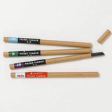 PENCO Prime Timber Refill

A set of 5 refill leads in HB or 2B for 2mm mechanical pencils by Penco.

Made in Japan.

* To sharpen your Prime Timber pencil with its attached sharpener, try moving the pencil back and forth in stead of turning it, to follow its special blade mechanics&nbsp;

Fits:
- Prime Timber 2022
- Prime Timber Brass 2022
- Prime Timber
- Prime Timber Brass