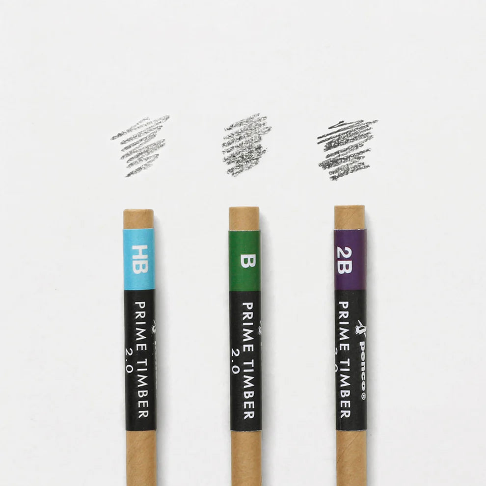 PENCO Prime Timber Refill

A set of 5 refill leads in HB or 2B for 2mm mechanical pencils by Penco.

Made in Japan.

* To sharpen your Prime Timber pencil with its attached sharpener, try moving the pencil back and forth in stead of turning it, to follow its special blade mechanics&nbsp;

Fits:
- Prime Timber 2022
- Prime Timber Brass 2022
- Prime Timber
- Prime Timber Brass