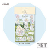 Molinta Sticker Sheet - Park Weekend

&nbsp;Featuring adorable illustrations in Molinta’s signature whimsical style, these stickers are perfect for decorating planners, journals, scrapbooks, and happy mail.

105x148mm
Material: PVC or PET
Includes 1 sticker sheet