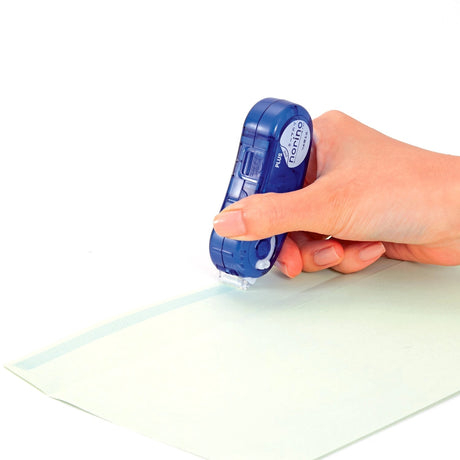 PLUS Norino Pod Glue Tape - Honeycomb

The Norino pod is a compact, easy-to-use glue tape with a honeycomb design perfect for your adhesive needs. Honeycomb glue tape offers strong adhesion and a clean-cutting application.

A built-in tape jam prevention function quickly detects and fixes winding issues, ensuring your tape is always ready to use.

Whether you're a student or a professional, this glue tape is a perfect addition to your supplies. its compact size makes it easy to throw in a drawer or carry wi