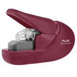 This clinch stapler lets you quickly fasten paper without the use of staples. Never buy staples again.&nbsp;It fastens up to five sheets of paper at a time with a unique inter-folding process.&nbsp;Always ready to use—never worry about running out of staples and safe for children to use.

"Stapled" documents are paper shredder safe.

Perfect for school, home and office.