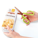 Engineered in Japan, the PLUS Titanium Curved Blade Scissors combine precision, comfort, and durability for smooth cutting in every environment—from the kitchen to the craft room. Featuring titanium-coated micro-serrated blades and an ergonomic FitCut Curve design, these scissors glide through paper, fabric, vinyl, plastic, and even rubber with minimal effort.

✂️ 𝐊𝐞𝐲 𝐅𝐞𝐚𝐭𝐮𝐫𝐞𝐬

• Titanium-Coated Blades: Washable and resistant to corrosion—safe for rinsing under water or cleaning with dish soap.
•