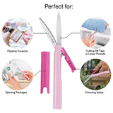 PLUS Twiggy™ Curved Blade Scissors

Designed to go anywhere, Twiggy™ scissors combine portability, safety, and precision in a compact, pen-size format. Featuring PLUS’s signature curved blade design, Twiggy delivers up to 2× smoother, more effortless cutting for everyday tasks at home, in the studio, or on the go.

TSA-compliant and travel-friendly
Compact, pen-size design fits easily in a pocket, purse, or drawer
Curved stainless steel blades (1.6") for smooth, precise cutting
Safety cap with blade lock fo
