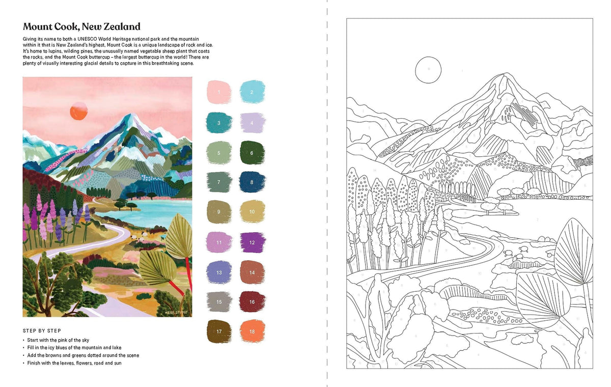 Paint By Numbers: Art Escapes

Escape into creativity with Paint by Numbers: Art Escapes, a beautifully designed adult paint by numbers and colouring book created to help you relax, unwind, and create impressive artwork with ease. Featuring 20 detailed landscape scenes by artist Rhi James of Hebe Studio, this interactive book guides you step by step, making it ideal for beginners and experienced artists alike.

Product Features:


20 Scenic Landscape Designs: Includes a variety of inspiring scenes such as m