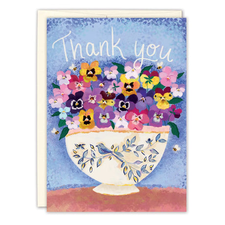 Pansies Thank You Card