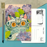 This postcard is full color with rounded corners. The original artwork is a painting on wood.

+ size: 4.25 x 6” standard size, regular postage stamp
+ printed on a ‘toothy’ rag off white color card stock paper
+ FSC 100% recycled environmentally friendly paper
+ created and printed in Portland, OR 


All work and photos ©PAPER PUFFIN Art by K.CARLSON
