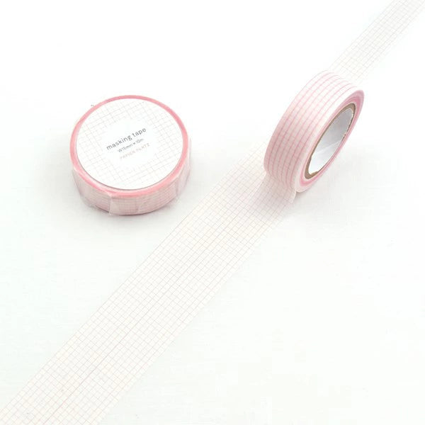 This is a masking tape with an original PAPIER PLATZ design. Add a creative touch to any project with this beautiful soft color grid washi tape! Perfect for crafts, journaling, snail mail, and more.&nbsp;

Size:&nbsp;15mm x 10m&nbsp;
Made in Japan