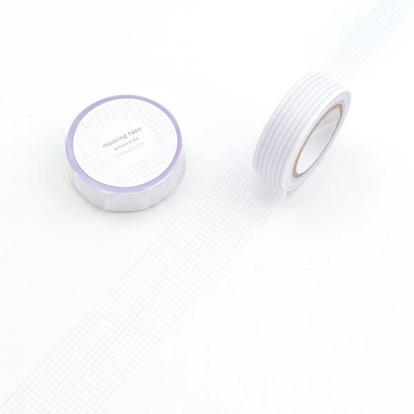 This is a masking tape with an original PAPIER PLATZ design. Add a creative touch to any project with this beautiful soft color grid washi tape! Perfect for crafts, journaling, snail mail, and more.&nbsp;

Size:&nbsp;15mm x 10m&nbsp;
Made in Japan
