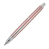 Brilliant design and ingenious engineering combine in the refined, elegant style of the world's first and favorite retractable fountain pen, the Vanishing Point by Pilot. The internal mechanism of this exceptionally crafted fountain pen allows the 18-karat gold nib to retract fully into the barrel when not in use. Vanishing Point is refillable for continued use with a cartridge or Pilot's CON-50 converter. The fountain pen is available in extra fine, fine, medium or broad point sizes. These pens arrive pack