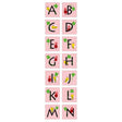 Pink Alphabet A - N Sticker