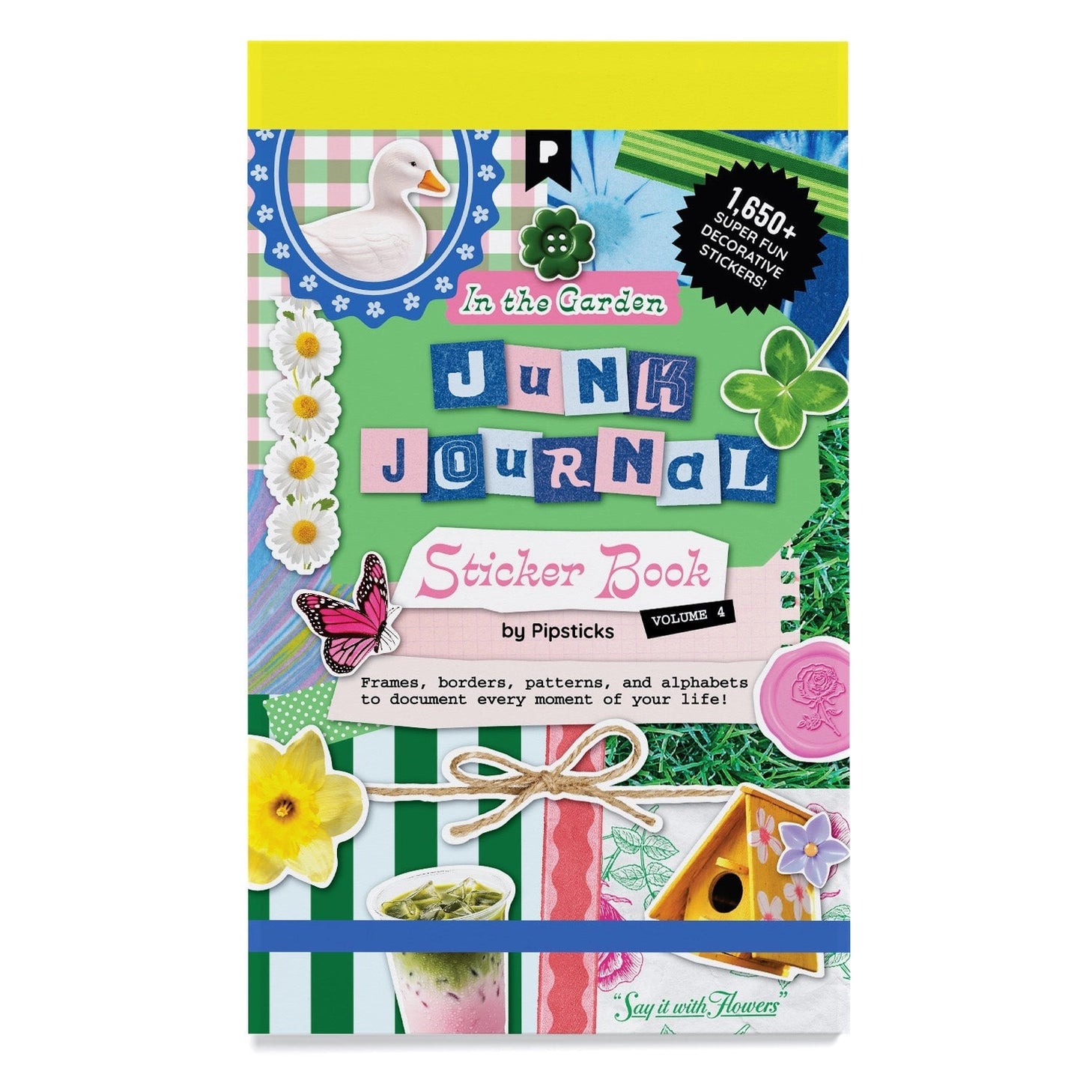 Create dreamy garden-inspired pages with the In The Garden Junk Journal Sticker Book. This creative sticker journal includes botanical stickers, patterned papers, and alphabet stickers designed for layering, collage, and junk journaling. Filled with florals, greenery, and nature-inspired textures, it’s perfect for decorating journals, scrapbooks, planners, and snail mail projects.

With 30 tear-off pages, this sticker book makes it easy to pull, place, and play—no commitment issues here. Perfect for junk jo