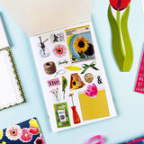 Create dreamy garden-inspired pages with the In The Garden Junk Journal Sticker Book. This creative sticker journal includes botanical stickers, patterned papers, and alphabet stickers designed for layering, collage, and junk journaling. Filled with florals, greenery, and nature-inspired textures, it’s perfect for decorating journals, scrapbooks, planners, and snail mail projects.

With 30 tear-off pages, this sticker book makes it easy to pull, place, and play—no commitment issues here. Perfect for junk jo