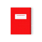 Pipsticks - Monchhichi Red Spiral Notebook