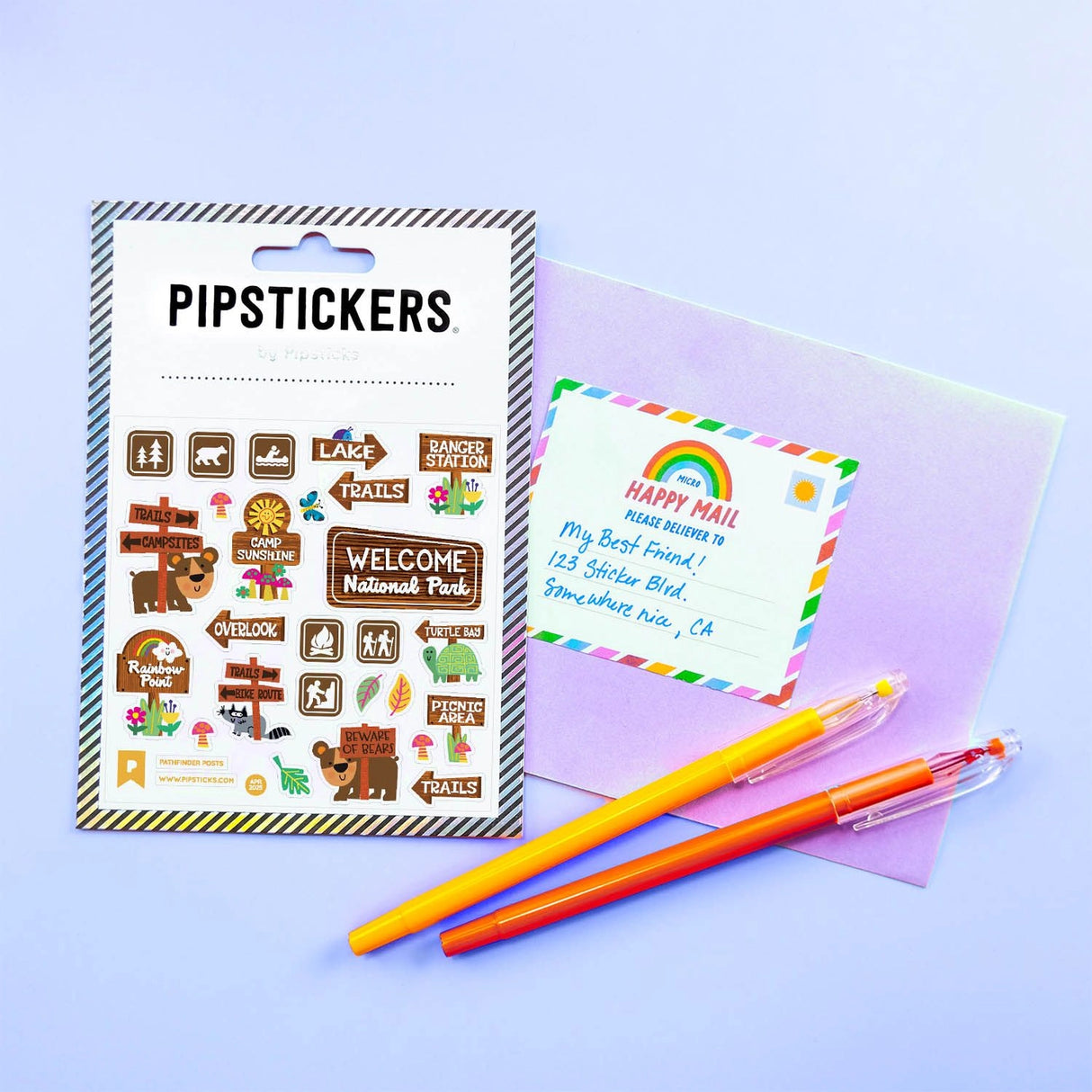 PipStickers are the PERFECT gift for the sticker lover in your life - even if it's you! These unique PVC designs with holographic silver foil accents come on a clear backing and cannot be found anywhere else.

Includes one 4'' x 4'' sheet of Pathfinder Posts PipStickers and includes the Pipsticks manifesto.