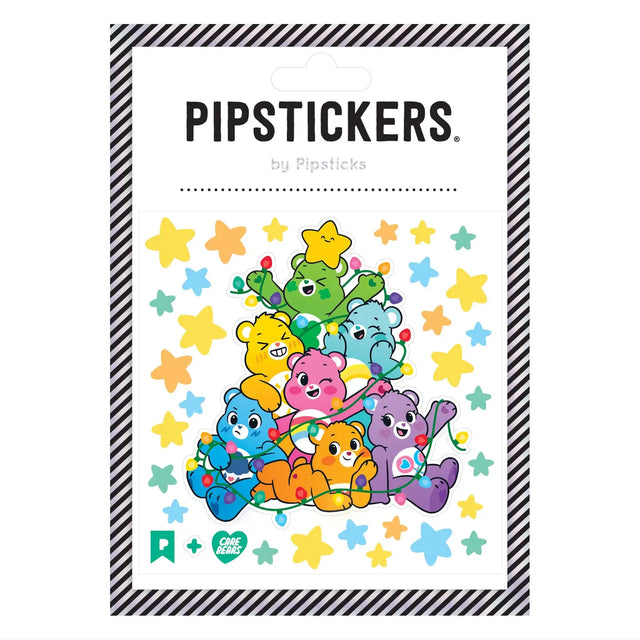 PipStickers are the PERFECT gift for the sticker lover in your life - even if it's you! These unique wood-free paper designs with fuzzy accents come on a clear backing and cannot be found anywhere else.

Includes one 4'' x 4'' sheet of Care Bears Fuzzy Christmas Tree PipStickers and includes the Pipsticks manifesto.