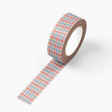 Bring a classic look to your creative projects with our Plaid Washi Tape. This roll showcases a sophisticated plaid pattern that’s ideal for enhancing journals, cards, and home décor. The tape’s durable yet easily removable adhesive ensures a smooth application, adding a touch of elegance to your crafting with minimal effort.

Additional Details:
- 15 mm width
- 10 m length
