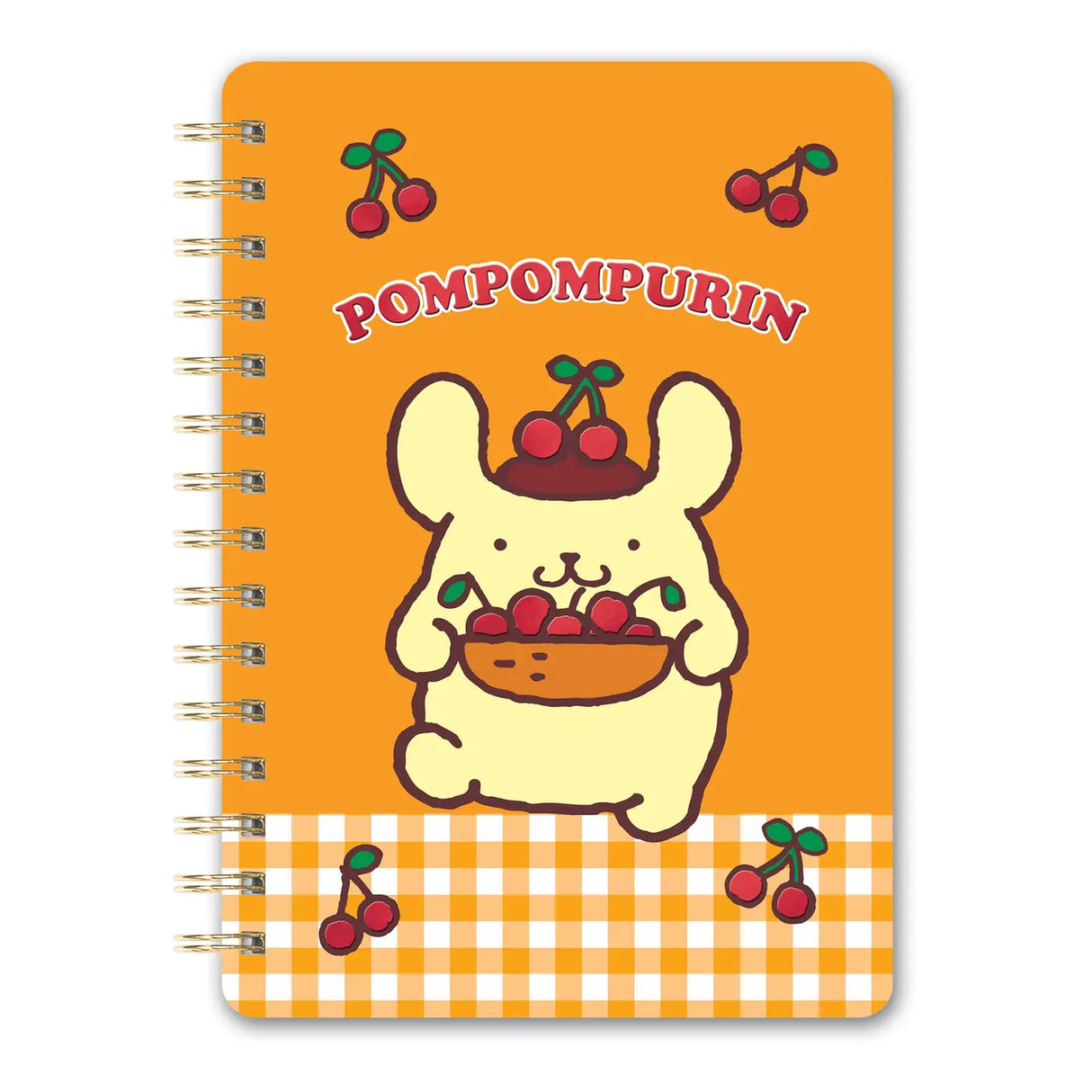 Sanrio®’s lovable golden retriever stars on this cute notebook featuring 208 lined pages, colorful reminder stickers, and a double-sided pocket—perfect for Sanrio study supplies, Hello Kitty® journaling supplies, or everyday student essentials. Plus, it makes a great gift for stationery lovers, coworkers, Sanrio fans, and more!

• 5.75"w × 8.25"h
 • 208 lined pages; 100 gsm, acid-free and recyclable paper
 • Softcover; wire-o binding
 • Red foil cover embellishments
 • Full-color reminder stickers
 • Double