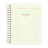 The Professional Overachiever Spiral Notebook is here for your color-coded lists, carefully planned goals, and every brilliant idea in between. With a vintage ledger-inspired cover, gold foil lettering, and 160 lined pages, this 7x9” notebook is your go-to for planning, journaling, or conquering your to-do list. The sturdy spiral binding and double-sided pocket keep everything organized—just how you like it. Perfect for students, teachers, planners, and anyone proudly in their “organized era.” Makes a thoug