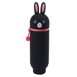 Estuche para bolígrafos de pie Punilabo con forma de conejo negro