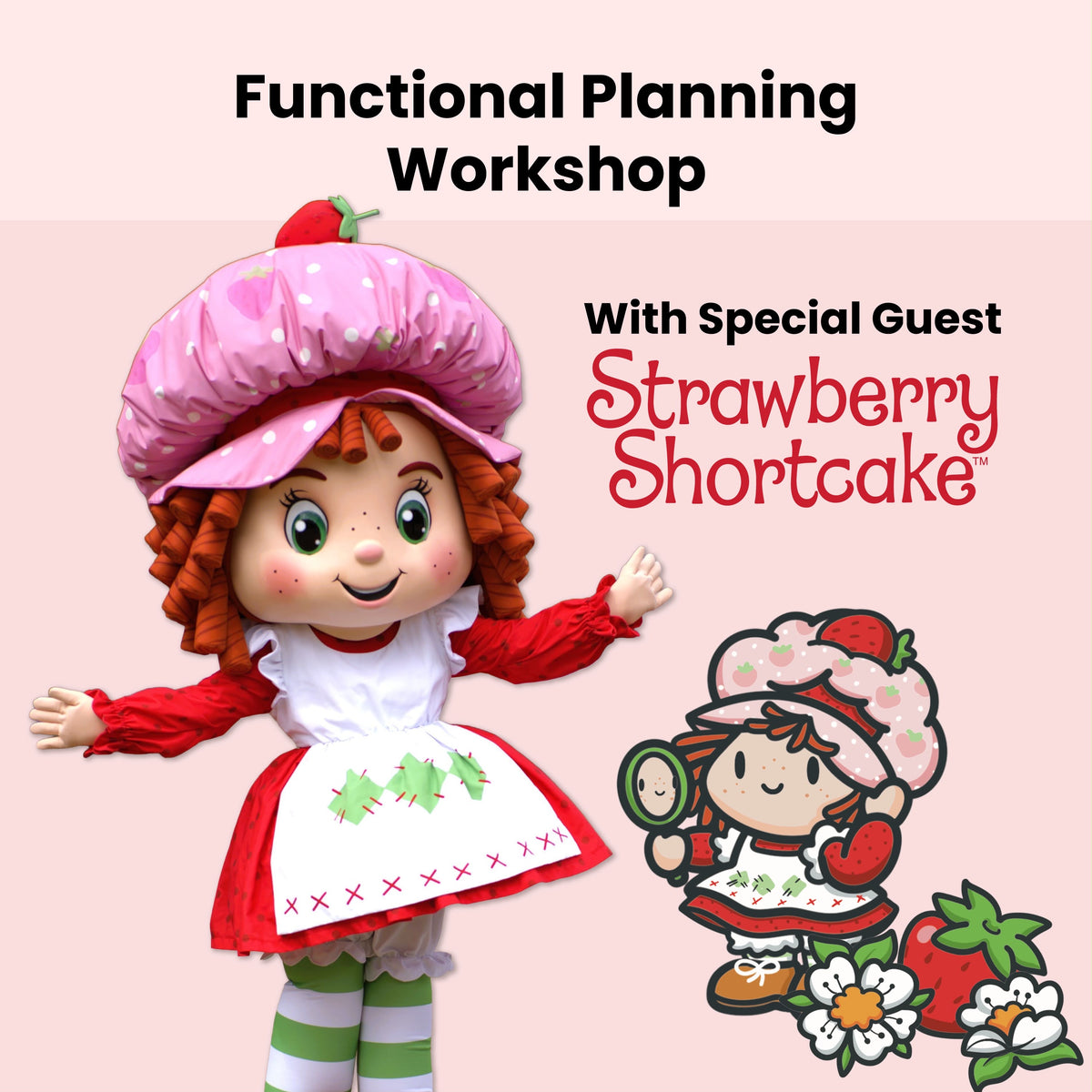 🍓Put the FUN in FUNctional Planning with Strawberry Shortcake by The Joyful Sojourn x Hubman & Chubgirl🍓at Little Craft Fest - Houston Stationery Fest