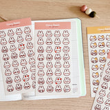 Cherry Rabbit Rabbit Emojis Sticker