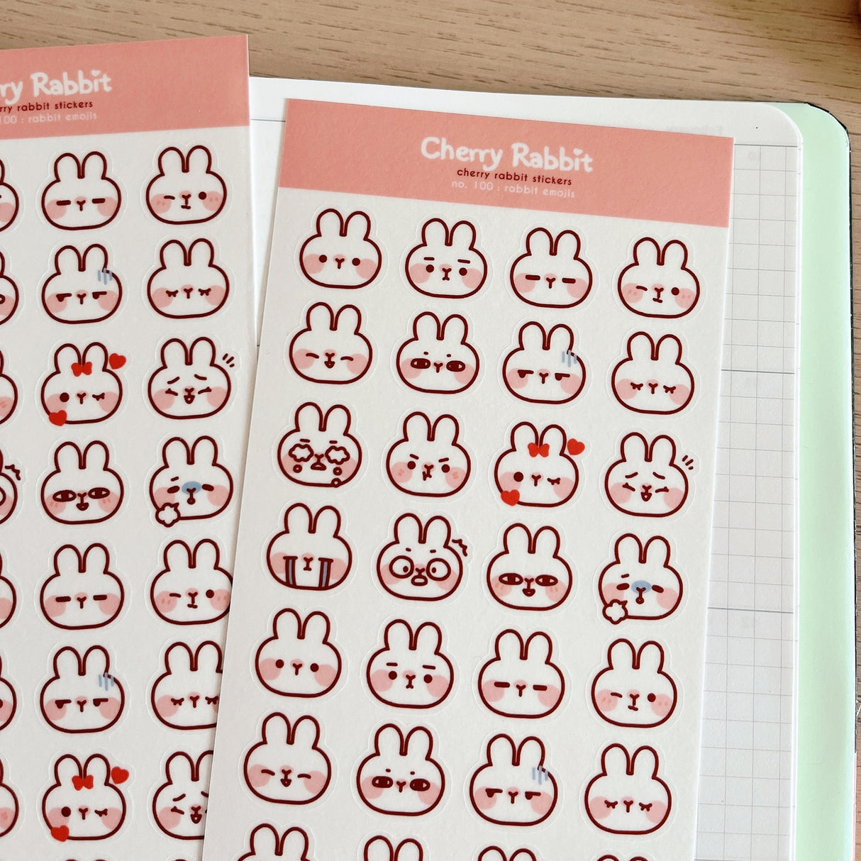Cherry Rabbit Rabbit Emojis Sticker