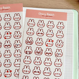 Cherry Rabbit Rabbit Emojis Sticker