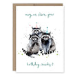 Raccoons Snacks&nbsp;Birthday Card

Inside verse: Wishes for a delightful day

• Illustrated by Louise Mulgrew
• Size: A6, 4.5" x 6.25"
• Paired with a Kraft envelope
• Printed in the USA on beautiful FSC-certified 10% post-consumer waste recycled paper.

About The Artist: Working with gouache and watercolor, Louise designs in her tiny studio in Brighton, England, inspired by her love of all animals, and passion for the natural world. Louise was named 2023 Artist of the Year by the USA Greeting Card Associa