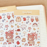 Cherry Rabbit - Rainy Days Sticker Sheet