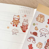 Cherry Rabbit - Rainy Days Sticker Sheet