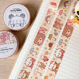 Cherry Rabbit Rainy Days Washi Tape